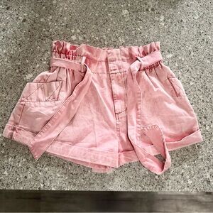 BDG Urban Outfitters Paper Bag Pink Denim Shorts - Women's Size M NWOT ⭐🌸.
